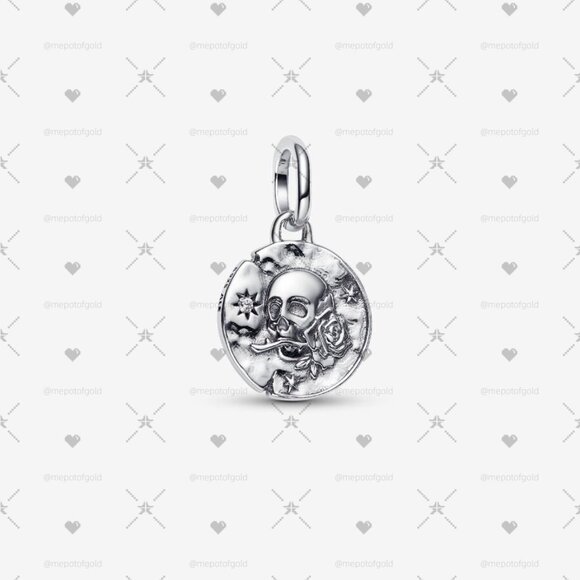 Pandora Jewelry - Pandora Skull Medallion Charm|Pendant